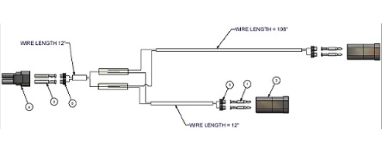 Wire Harness, Ctr Split JD.