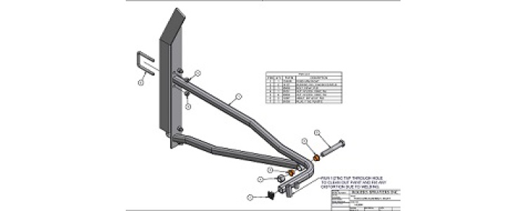 Fixed Arm Assembly, Right