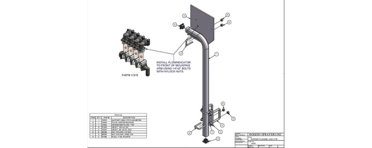 Flowmonitor Support Assembly ctr