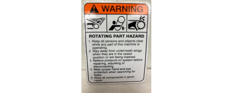Decal Warning