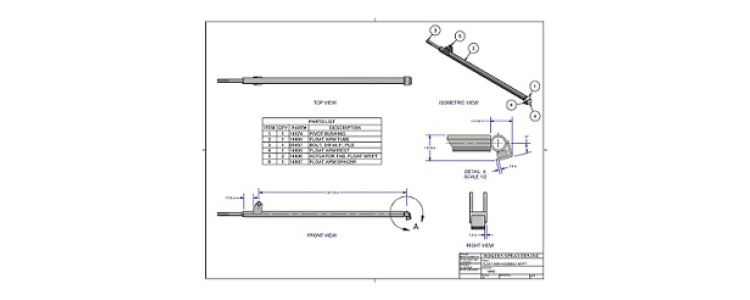 Float Arm Assembly GF13