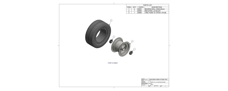 Wheel Stl Sealed Roller Bearing