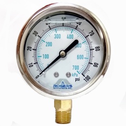 Gauge Pressure 100psi Wet