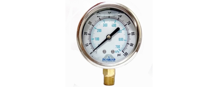 Gauge Pressure 100psi Wet