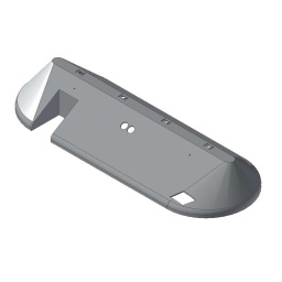 Shroud FM Left Wing, w/holes, Grey