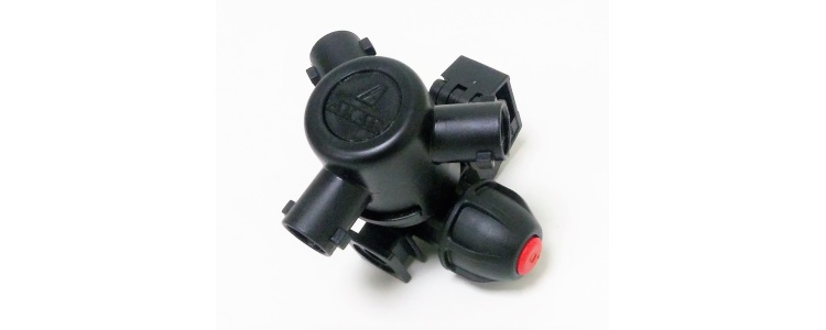 Nozzle Body C-Jet 3-way w/mt Arag