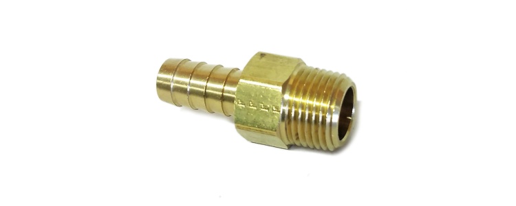 Ftg Brass Adpt 1/2MNPTx1/2HB, Swivel