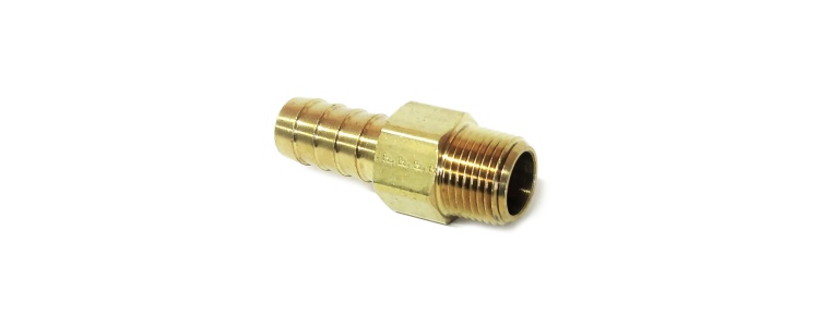 Ftg Brass Adpt 3/8MNPTx1/2HB, Swivel
