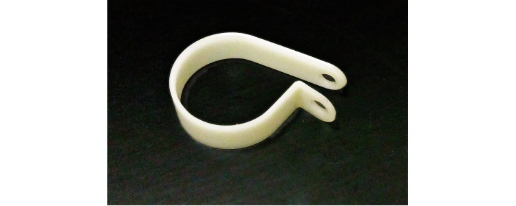 Clamp Hose Plstc Wht 1