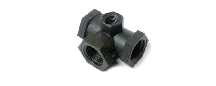 Ftg Poly Tee 1/2 w/guage port