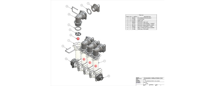 Flow Kit LP 4 column Elec.