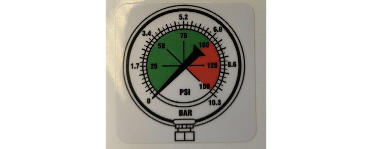 Decal Pressure Warning