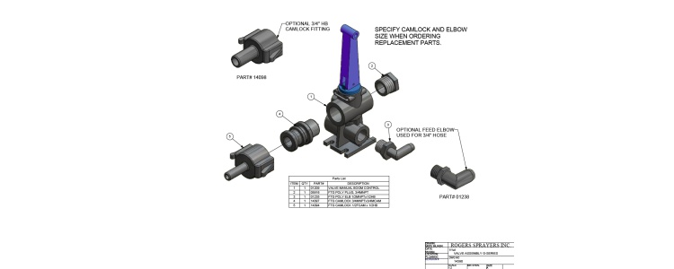 Valve Assby Hose Fed DEL