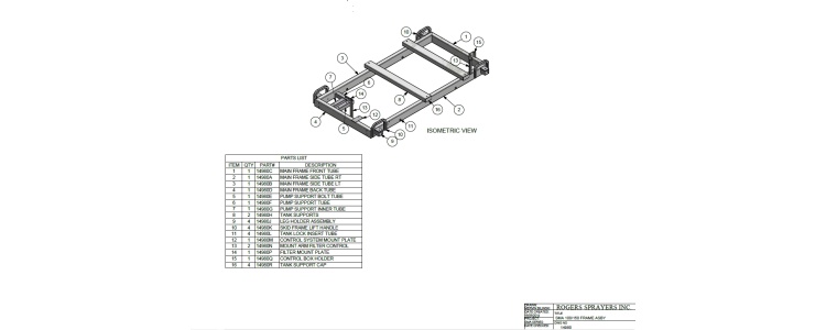 Frame Skid Assby, SMA