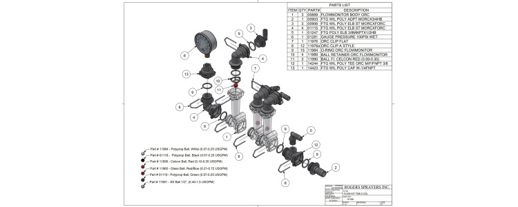 Flow Kit TM6 3 Col Flow Kit TM6 3 Col