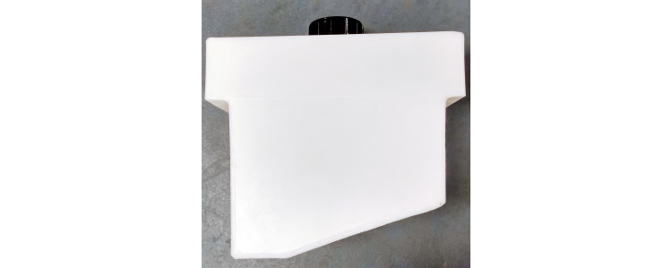 Tank Rect 10 Litre, White Prep