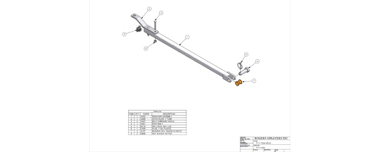 F111 Tow Hitch/Walking Booms