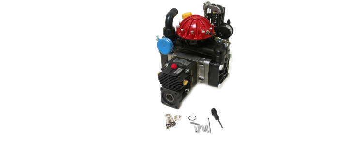 AR50 Diaphragm Pump w/ Gearbox & Regulator AR50-GR3/4-GCI