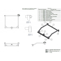 Center Castor frame, LP FM