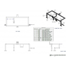 Tank Frame Assembly 25gal Sq.